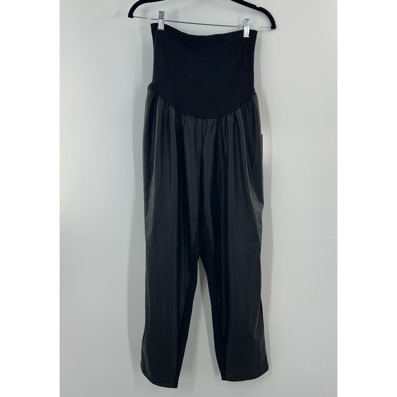 Jessica Simpson NWT Maternity Plus Size Faux Leather Pants size 3X - Picture 3 of 8